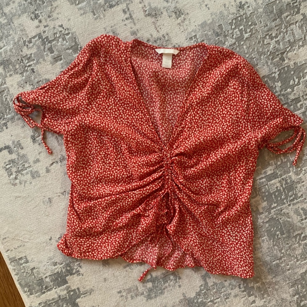 H&M floral crop top